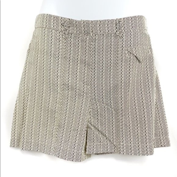 GREYLIN Tan Herringbone Skort Shorts Small - Picture 5 of 9